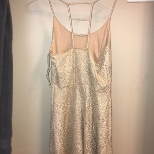 Gold, unique boutique dress